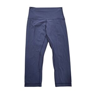 Lululemon‎ Align High Rise Crop Leggings Women's Size 6 Purple Athleisure